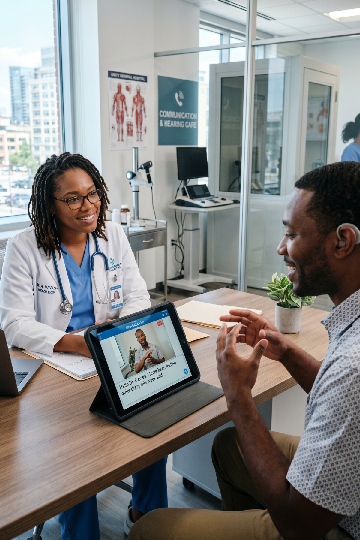 Thatsign: Sign-to-speech in a hospital or clinic setting
